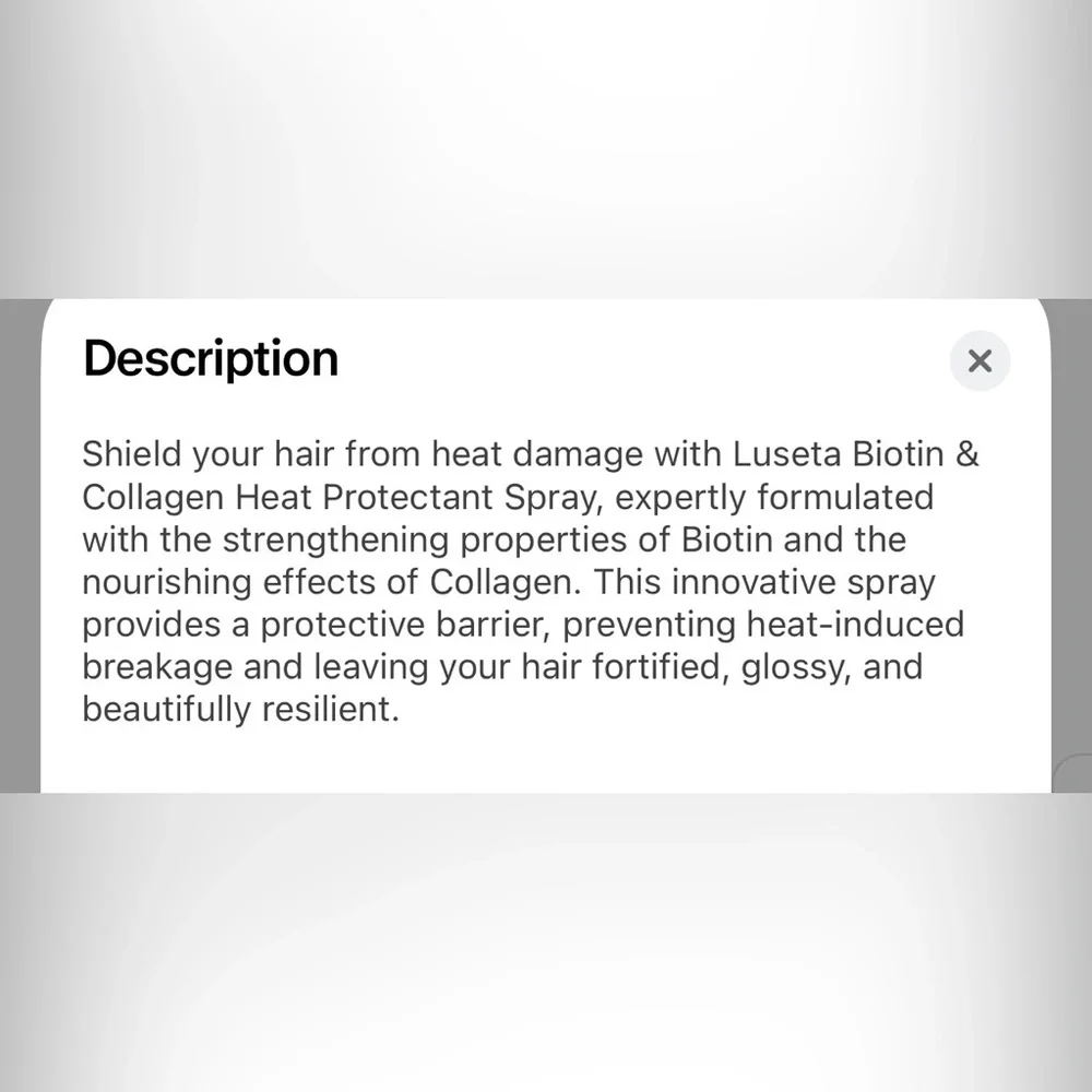 LUSETA Heat Protectant Spray 5/$25
